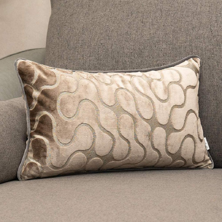 Brayden Studio® Astraya Geometric Velvet Pillow Cover Wayfair